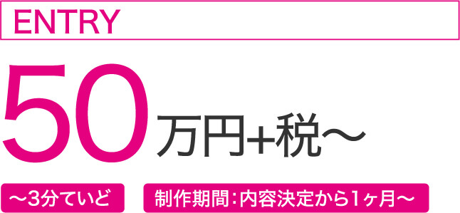50万円+税~