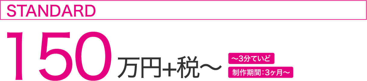 150万円+税~